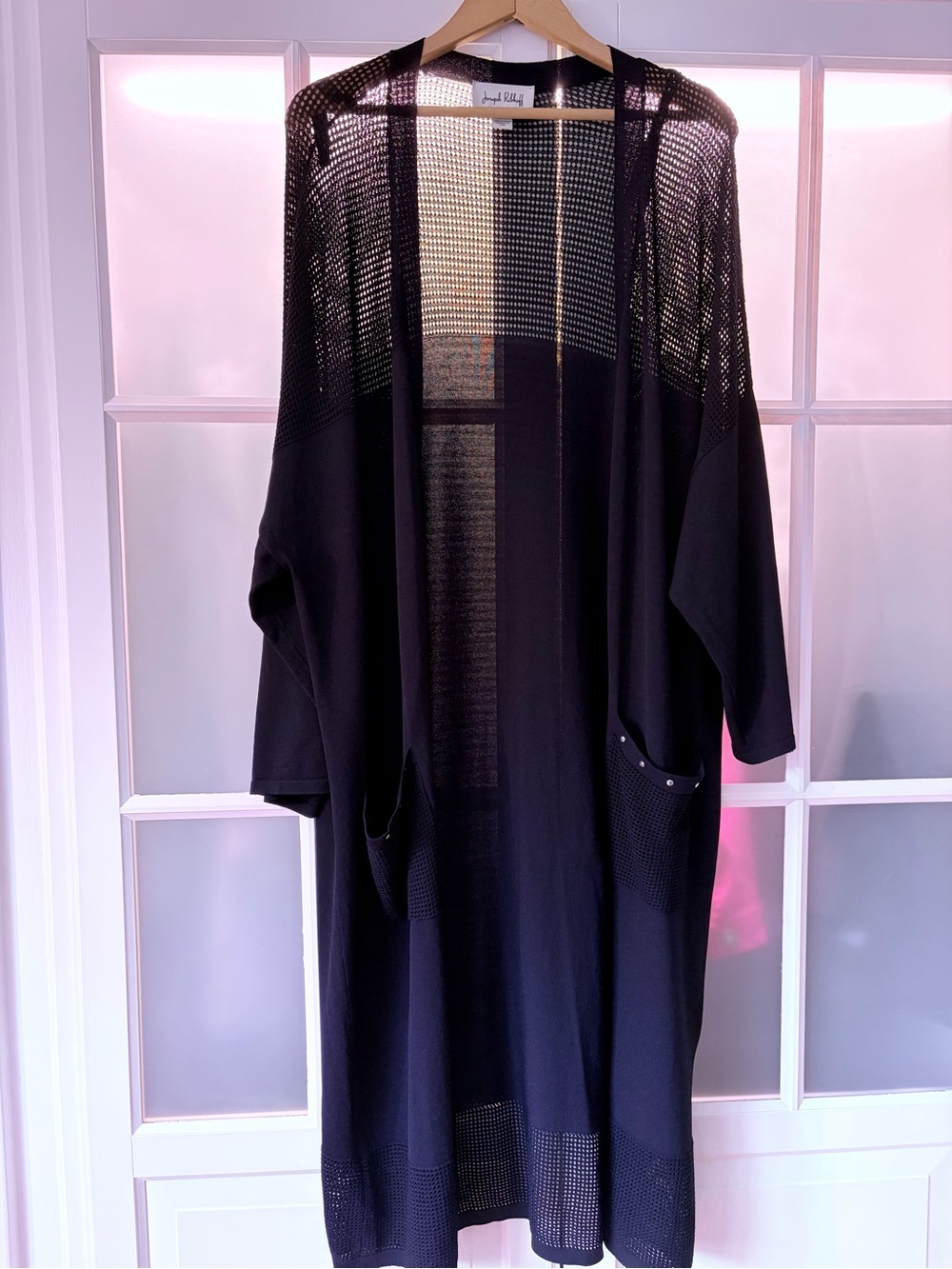 Joseph Ribkoff Plus Size Open Long Cardigan - Picture 7 of 13